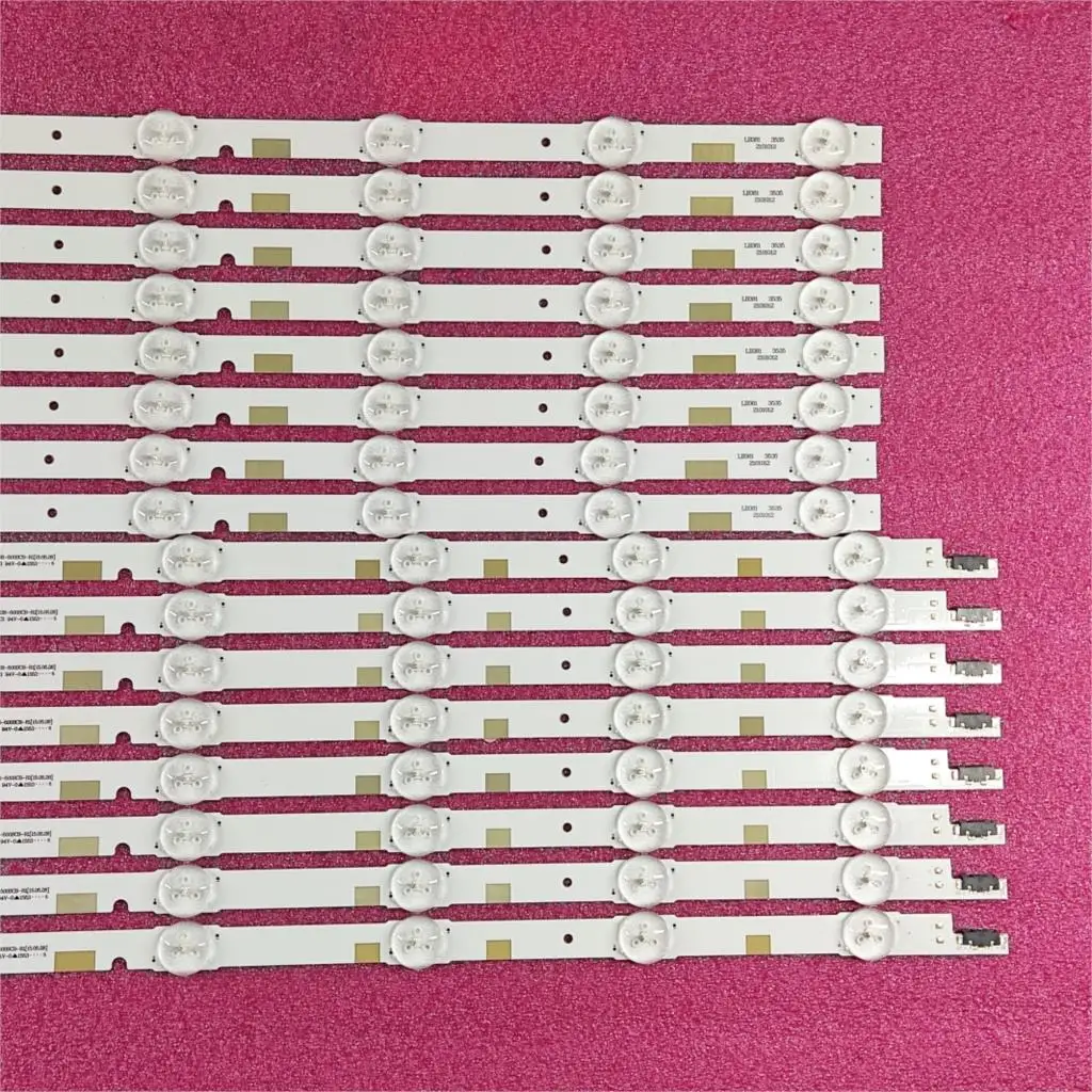 16PCS/set LED backlight strip for S amsung UE50JU6800 UE50JU6850 UE50JU6800K UE50JU6850 BN96-38479A 38480A V5DR_500SCA 500SCB_R1