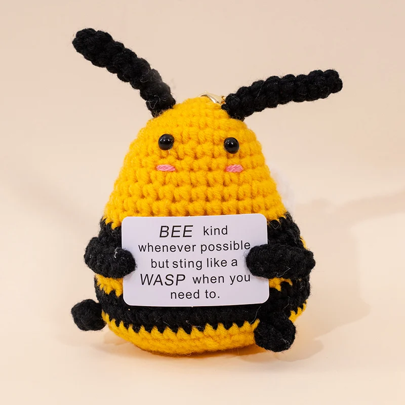 Handgemaakte gehaakte kleine bedels: sleutelhanger, tas hanger, telefoon sleutelhanger, autosleutel accessoire, rugzak pluche pop - schattig gebreid