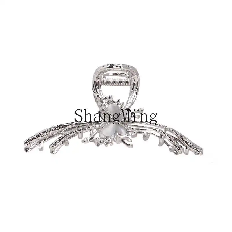 

CL sterling silver grab clip female light luxury niche high-end liquid butterfly clip cold wind hair volume multi-disc hairpin