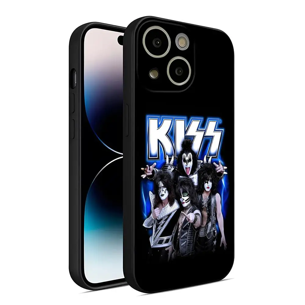 Kiss Metal Rock Band Phone Case For 14 Pro Max For Iphone 15 13 12 Mini 11 Xr X Xs Pro Max 8 6s 7 6 Plus Back Covers