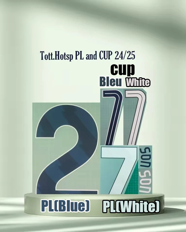 

2025 Tott.Hotsp PL and CUP name sets Home and away iron on Name and number top quality Customize name set top AAAA quality