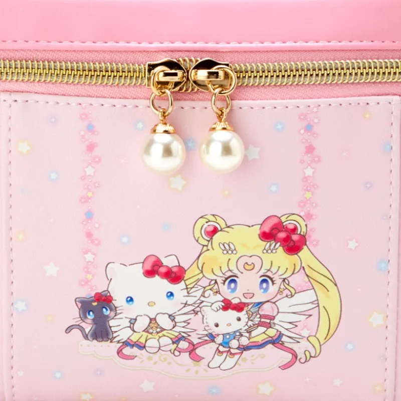 New Sanrio Portable Cosmetic Bag Hello Kitty Cartoon Cute Shell Storage Jewelry Bag Anime Accessories Household Holiday Gifts