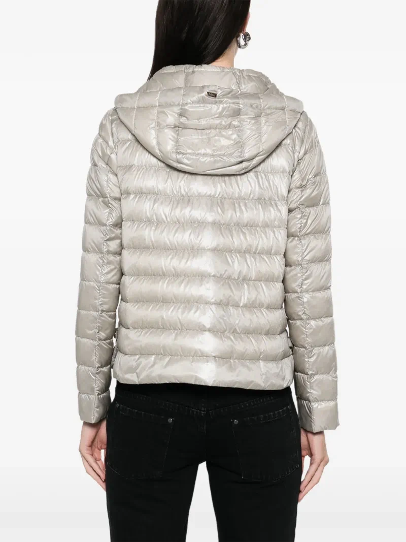 2025H nuovo stile colore puro con coulisse temperamento con cappuccio pendolarismo piumino leggero e sottile