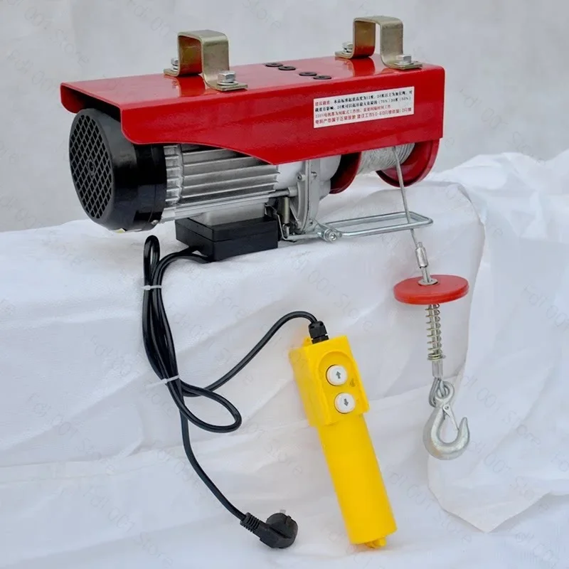 Electric Hoist 220V Small Crane for Household 1 Ton 0.5 Ton Capacity Decoration Hoisting Crane