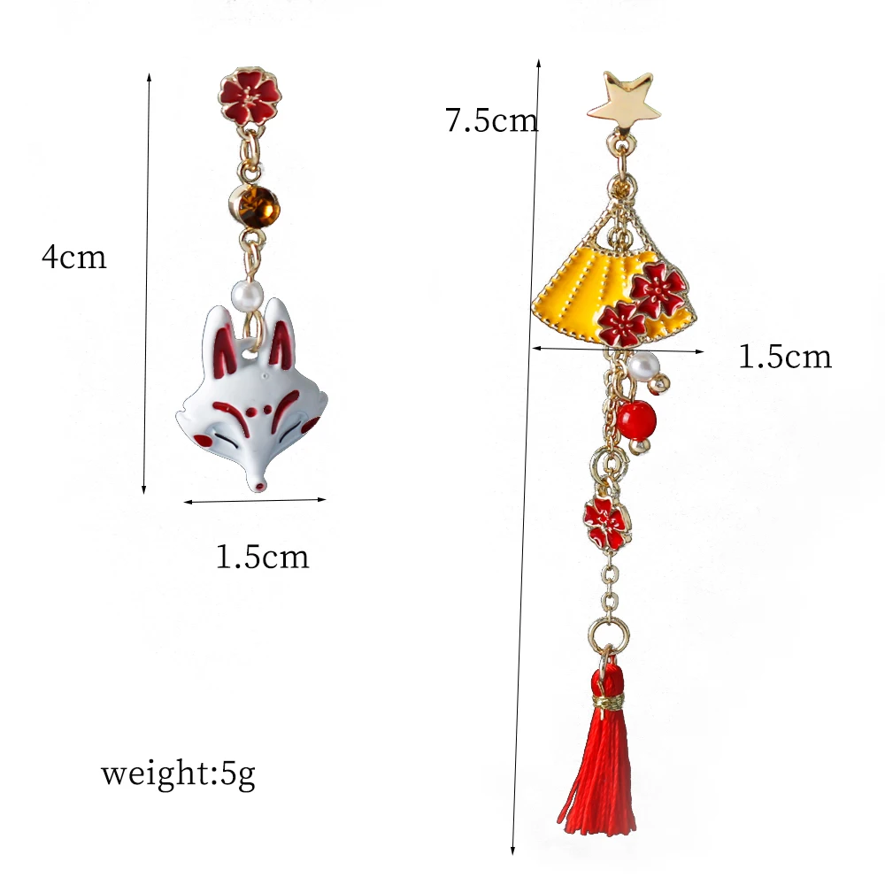 Anime Tian Guan Ci Fu Earring Heaven Official’s Blessing Hua Cheng Xie Lian Cosplay Women Ear Clip Studs Pendant Jewelry Gifts