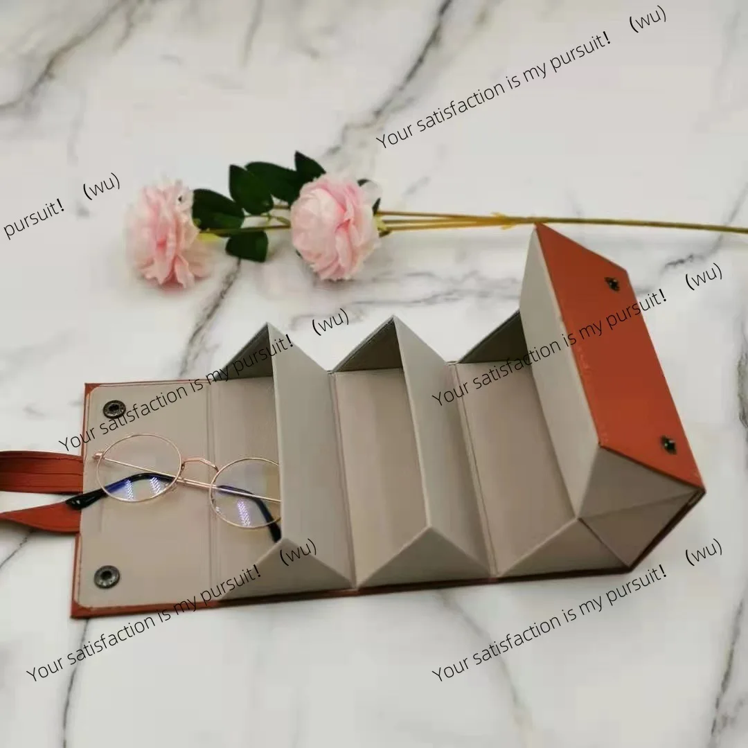 حافظة نظارات للسفر متعددة الدفع صندوق تخزين النظارات الشمسية النظارات الشمسية قصر النظر حافظة محمولة مقاومة للضغط متعددة الاتصال #3