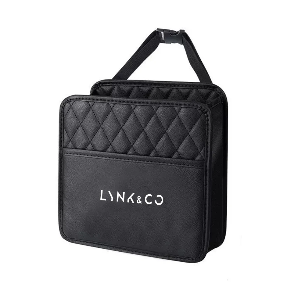 Afbeelding 3: Voor Geely Lynk & co 01 05 03 09 02 04 06 07 08 Auto-interieur Auto Opbergdoos Telefoon zak Achterbank Organizer Opknoping Tas