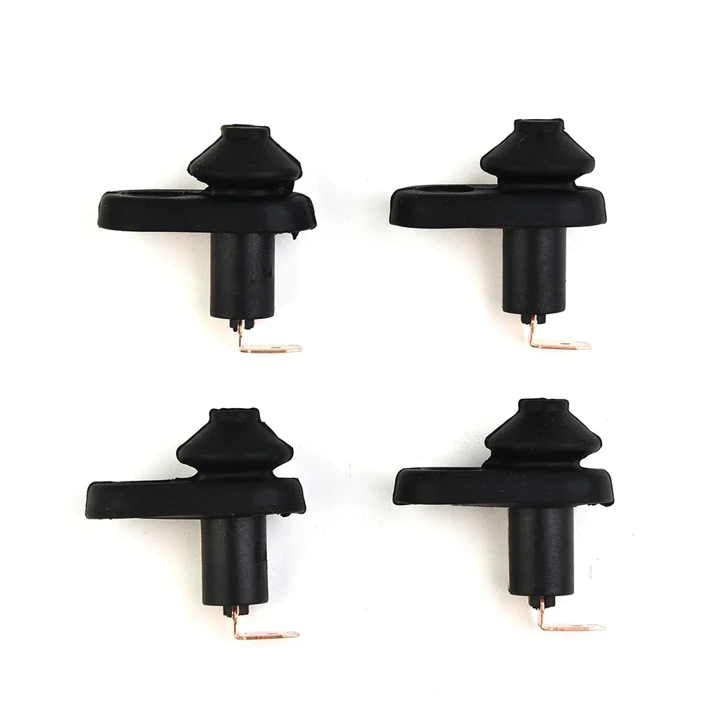 4x Car Black Universal Car Vehicle Interior Door Courtesy Light Lamps Switch Button Part Door Light Switch