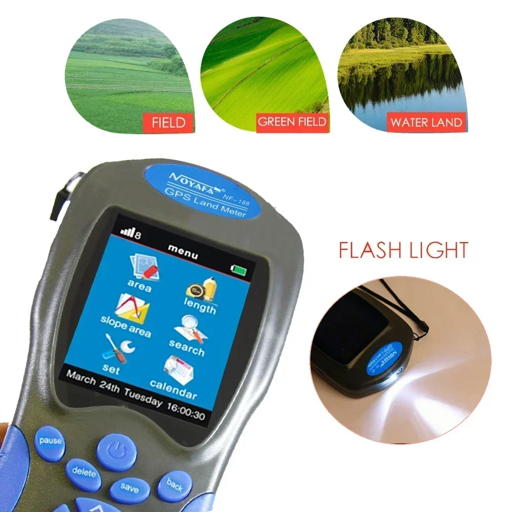 NOYAFA NF-188 GPS Measuring Land Meter Color Screen Device Survey Equipment Receiver Area Measurement Land Measure Network Tools