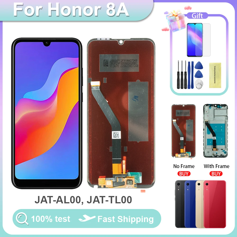 

ЖК-дисплей 6,09 дюйма для Honor PLAY 8A, дисплей с сенсорным экраном для телефона Honor 8A, с дигитайзером в сборе, замена