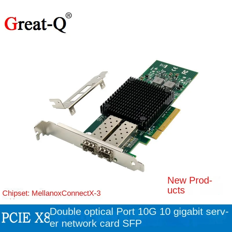 PCIe 3.0 X8 10G SFP + 10G scheda di rete server in fibra quad port Mellanox ConnectX-3