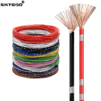 Cable de coche AVSS de 2 ~ 50m, aislamiento de PVC OFC, cobre puro 0,3 0,5 0,85 1,25 2,0 2,5 mm2, Cable de alimentación DIY, Cable de Audio para altavoz