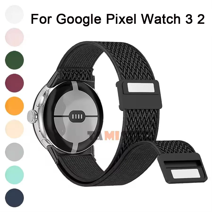 Elastic Nylon Strap For Google Pixel Watch 3 41mm Accessorie Replacement Wristband Bracelet For Google Pixel Watch 2 Band Correa