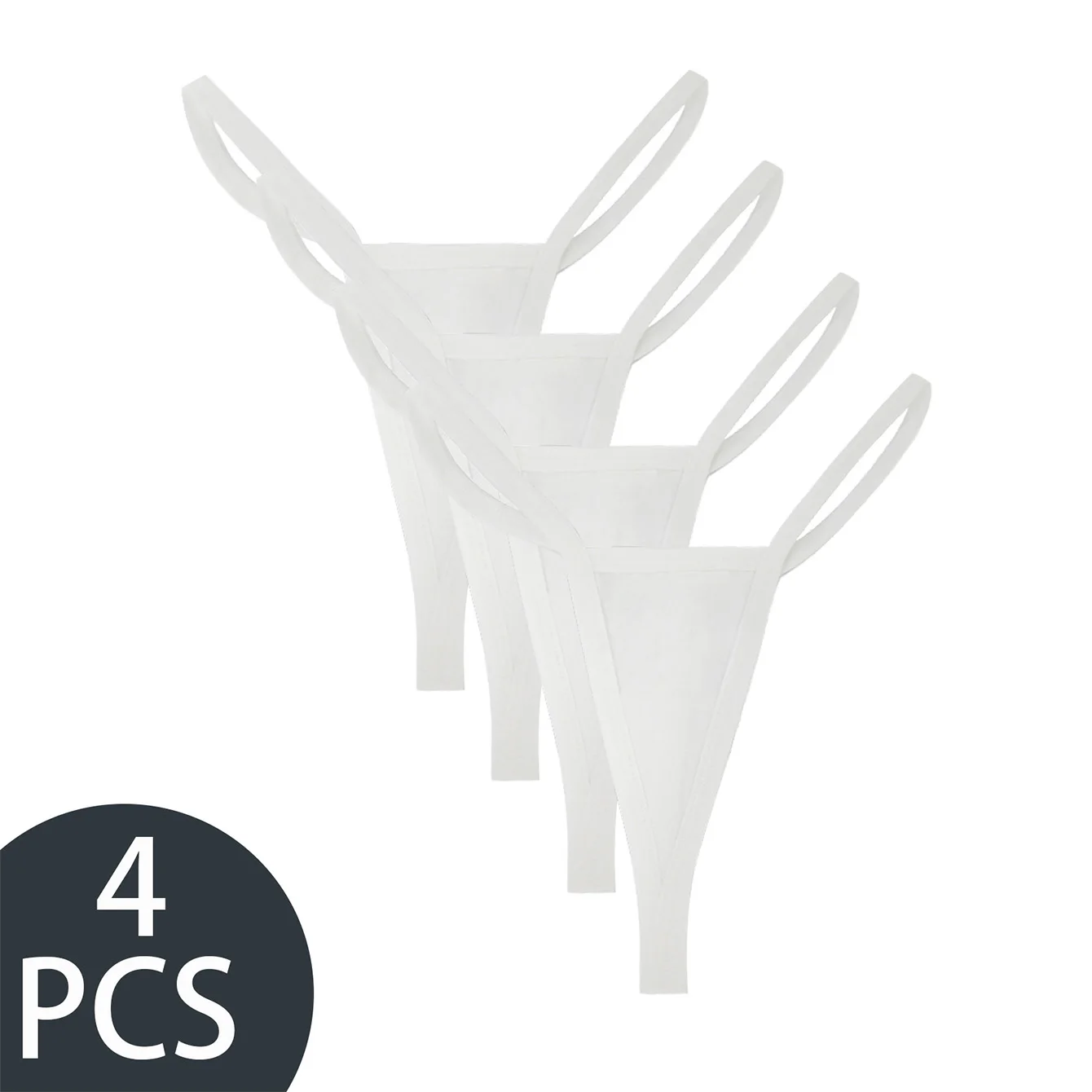 

7 упаковок из чистого хлопка, сексуальные тонкие ремешки, простые женские стринги, удобное женское нижнее белье белого цвета