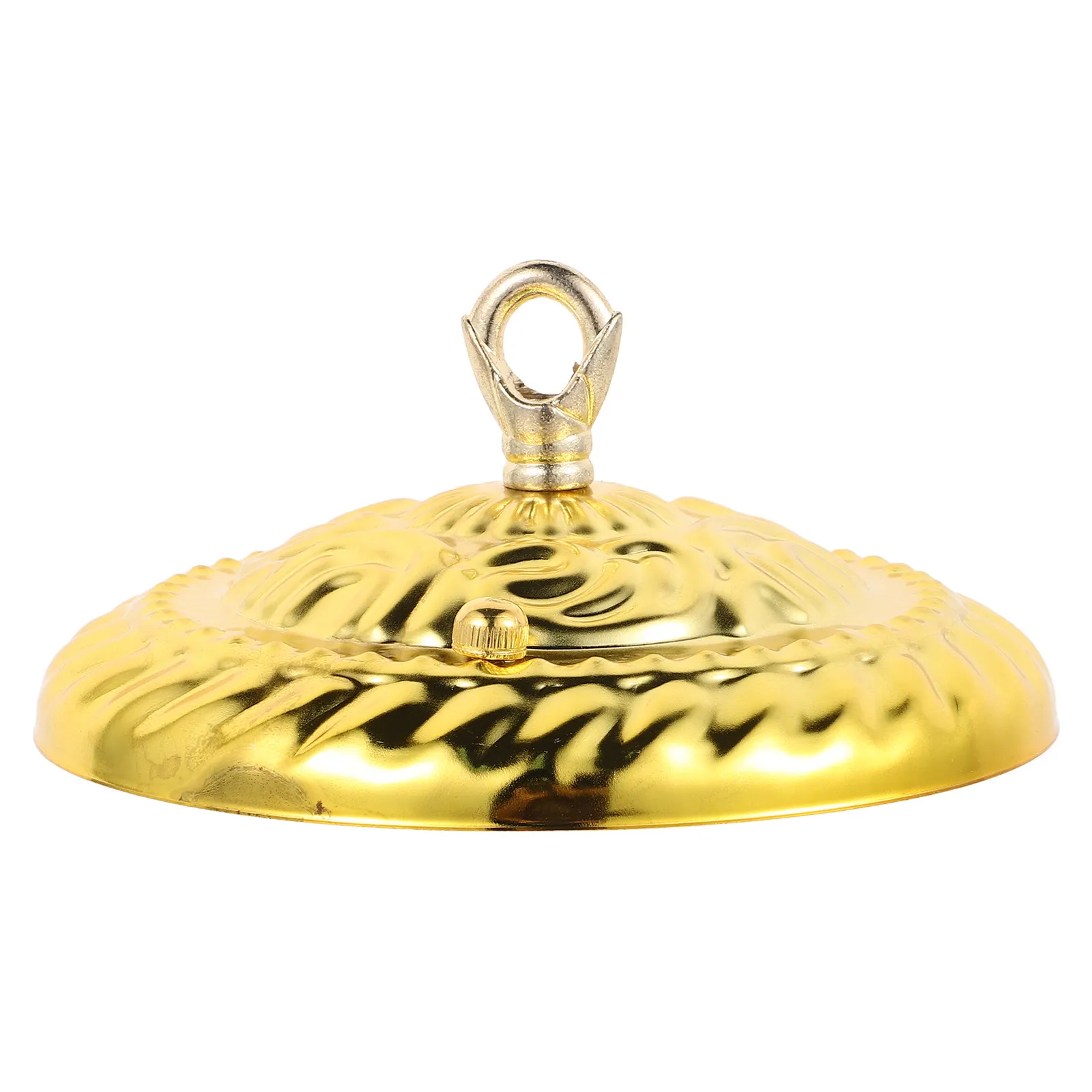 Heavy Duty Hook Eye Ceiling Canopy Plate Lighting Accessories for Hanging Lamp with Embossed Design Straight Edge Pendant