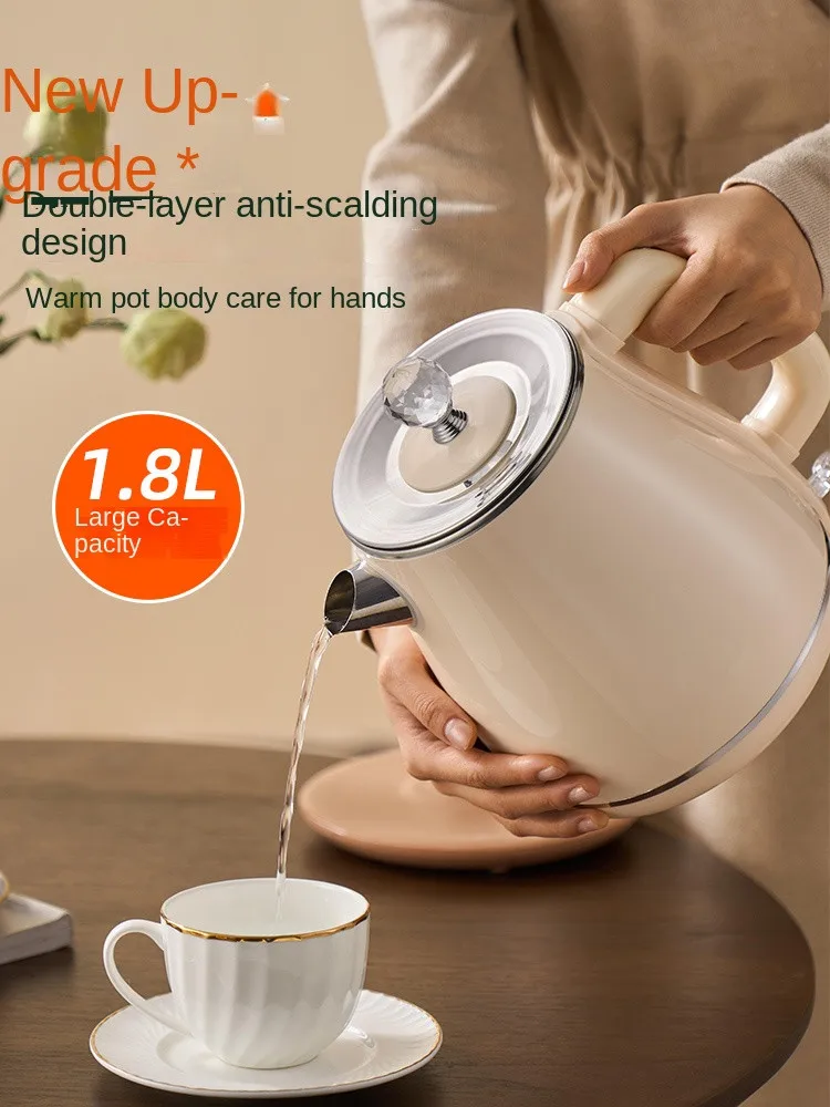 1500ML Electric Kettle 220V Water Boiling Kettle Pot Green/White Color Available Fast Heating Stainless Steel Inner