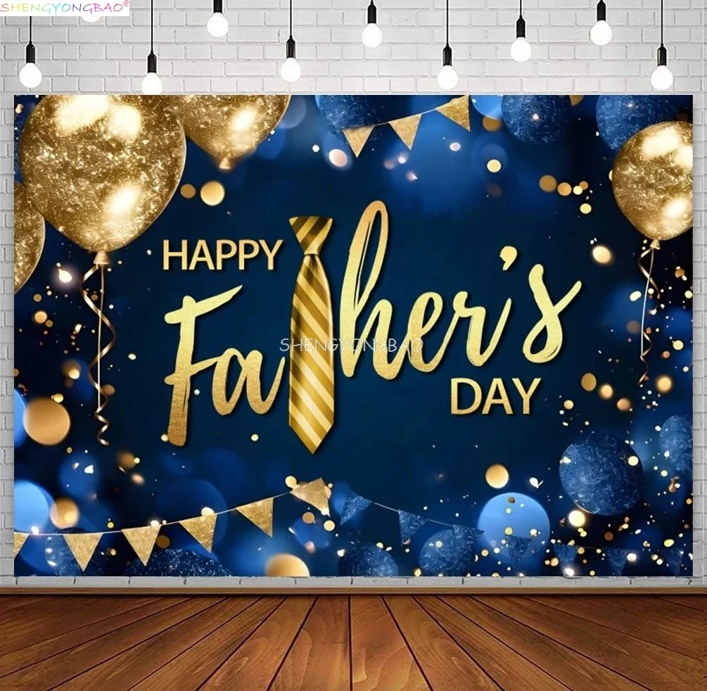 

Happy Father's Day Background Gentleman Black Suit Tie Photography Backdrop Evening Party Photo Shooting Props AT-08