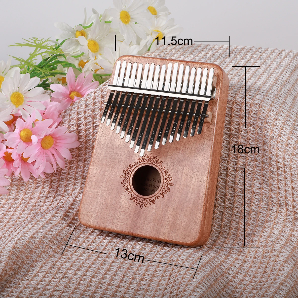 Mahogany Kalimba 21 Key Thumb Piano 17 key Portable Finger Piano for Beginner Mbira Gifts for Adults/Kids view 6