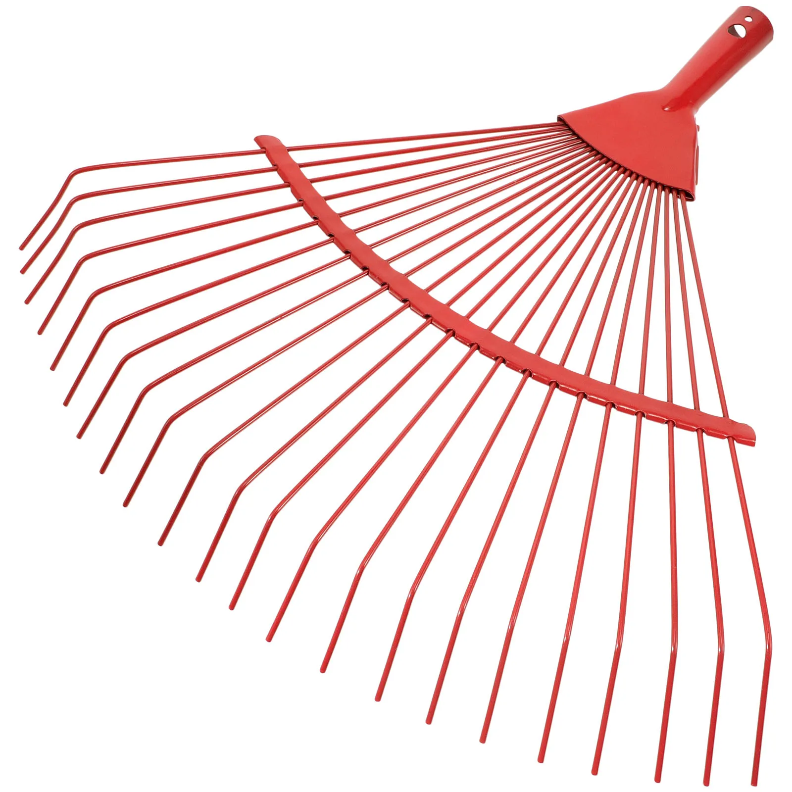 

22-tooth Wooden Handle Rake for Loosening Soil Leaf Gardening Dark Green Metal Durable Sturdy Practical Long Life Steel Teeth