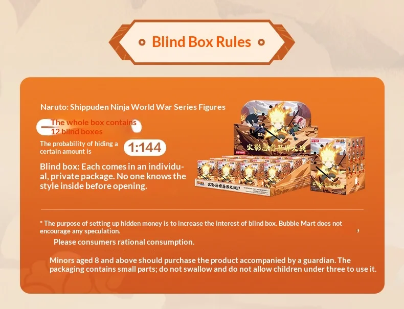 Echte POPMART Naruto Fourth Great Ninja War Blind Box Anime Sammler-Actionfigur Naruto Uzumaki Dekoration Weihnachtsgeschenk – Detail 7