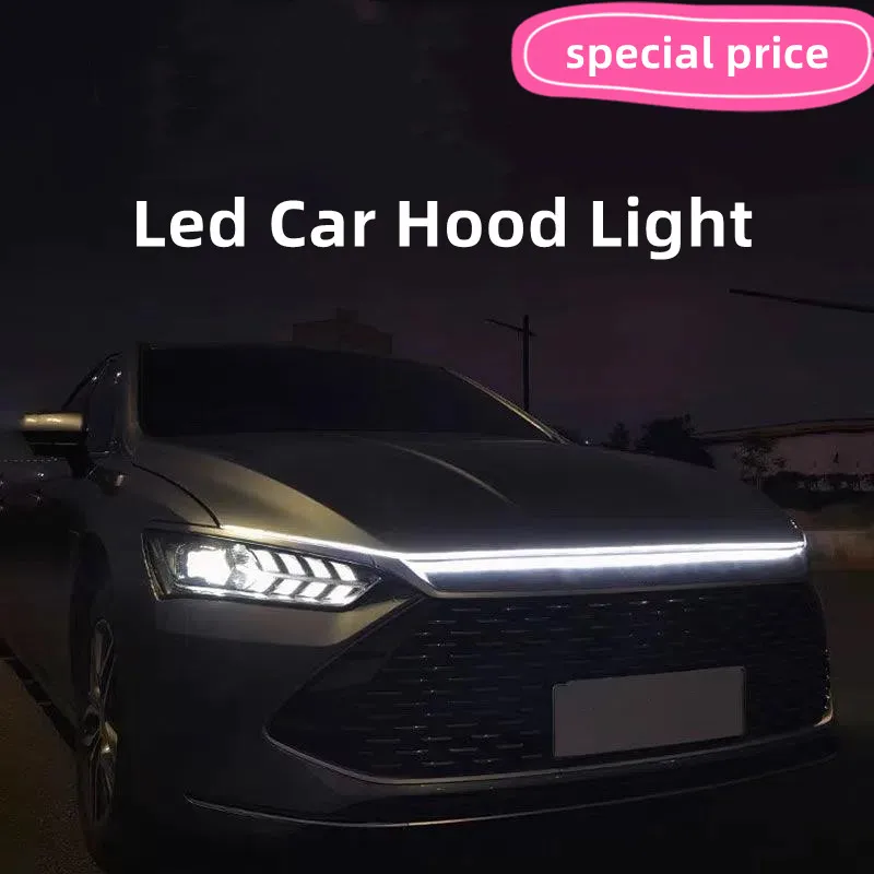 

Led Car Hood Light Strip Through-type Auto Modified Front Headlight Upgrade Cuttable Decorative Light Car Daytime Running Lights