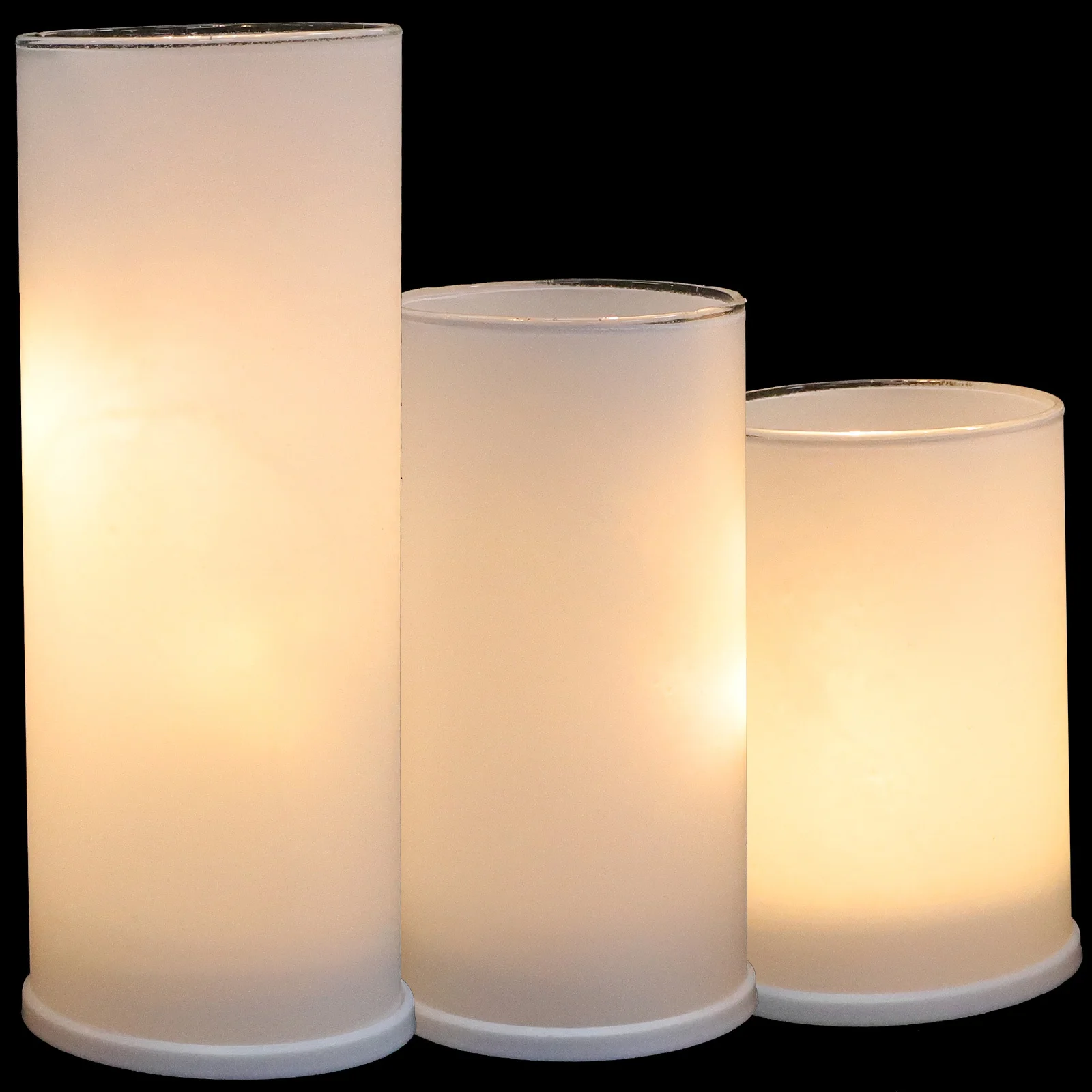 3 قطعة أضواء LED عديمة اللهب تعمل الشموع الكهربائية ديكور حفل زفاف رومانسية الجدول محور