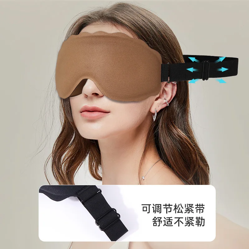 

3D Sleeping Mask Soft Padded Block Out Light for Eyes Sleeping Aid Eye Mask Night Breathable Memory for Travel Eyeshade Health