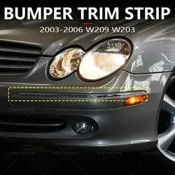 for 2003-2006 W209 W203 for Mercedes-Benz CLK320, CLK500, CLK55 AMG, C55 AMG Chrome Bumper Trim Strip 2098850321 2098850421