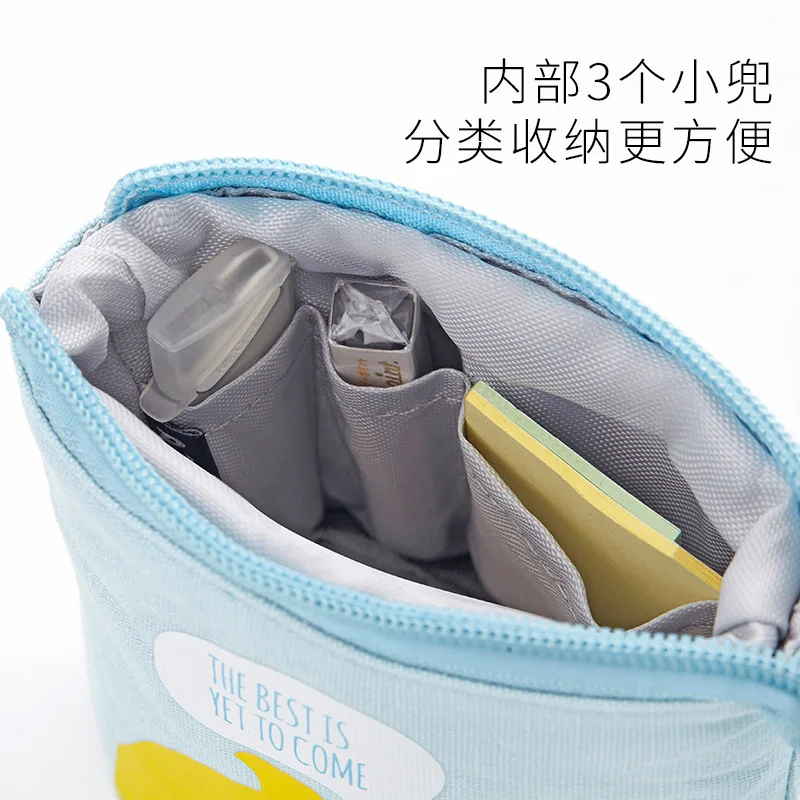 Kawaii Pencil Case Large Capacity Organizer Pen Box Korean Pouch for Girls Back To School Supplies Accessories Stationery Bag