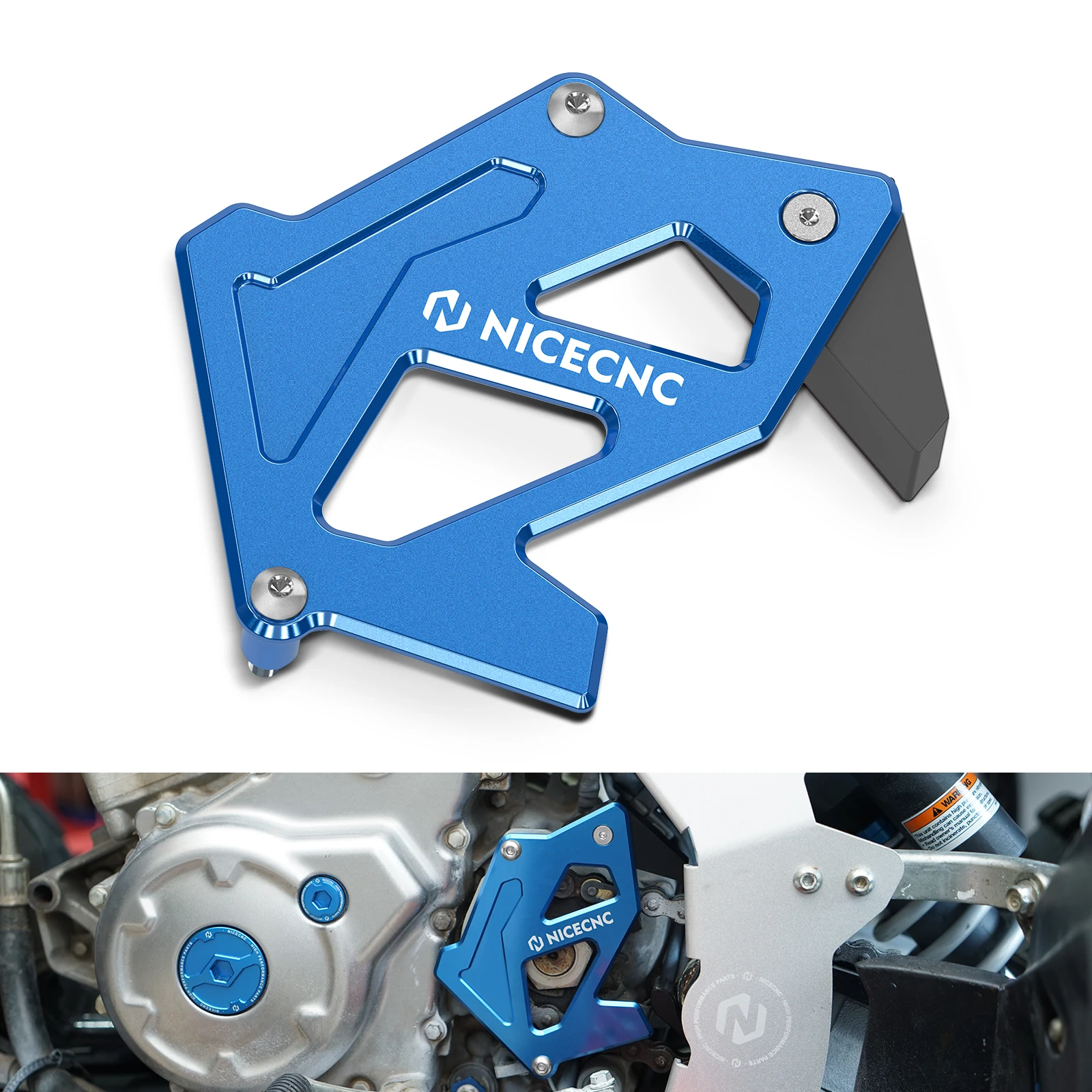 

ATV Case Saver Sprocket Cover Guard Chain Guide for Yamaha Raptor 700 700R 6061T-6 Aluminum