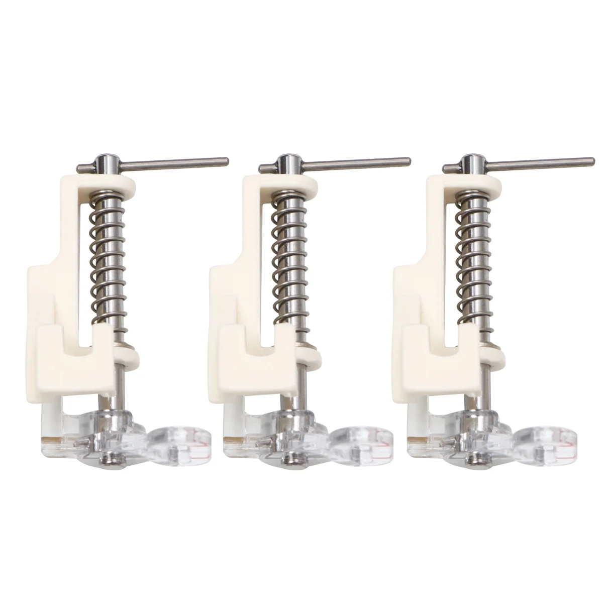 3 stks Naaimachine Naaivoet Open Dicht Teen Staal Plastic Lente Quilten Borduurvoet Voor Lage Schacht Universele Fit Gratis