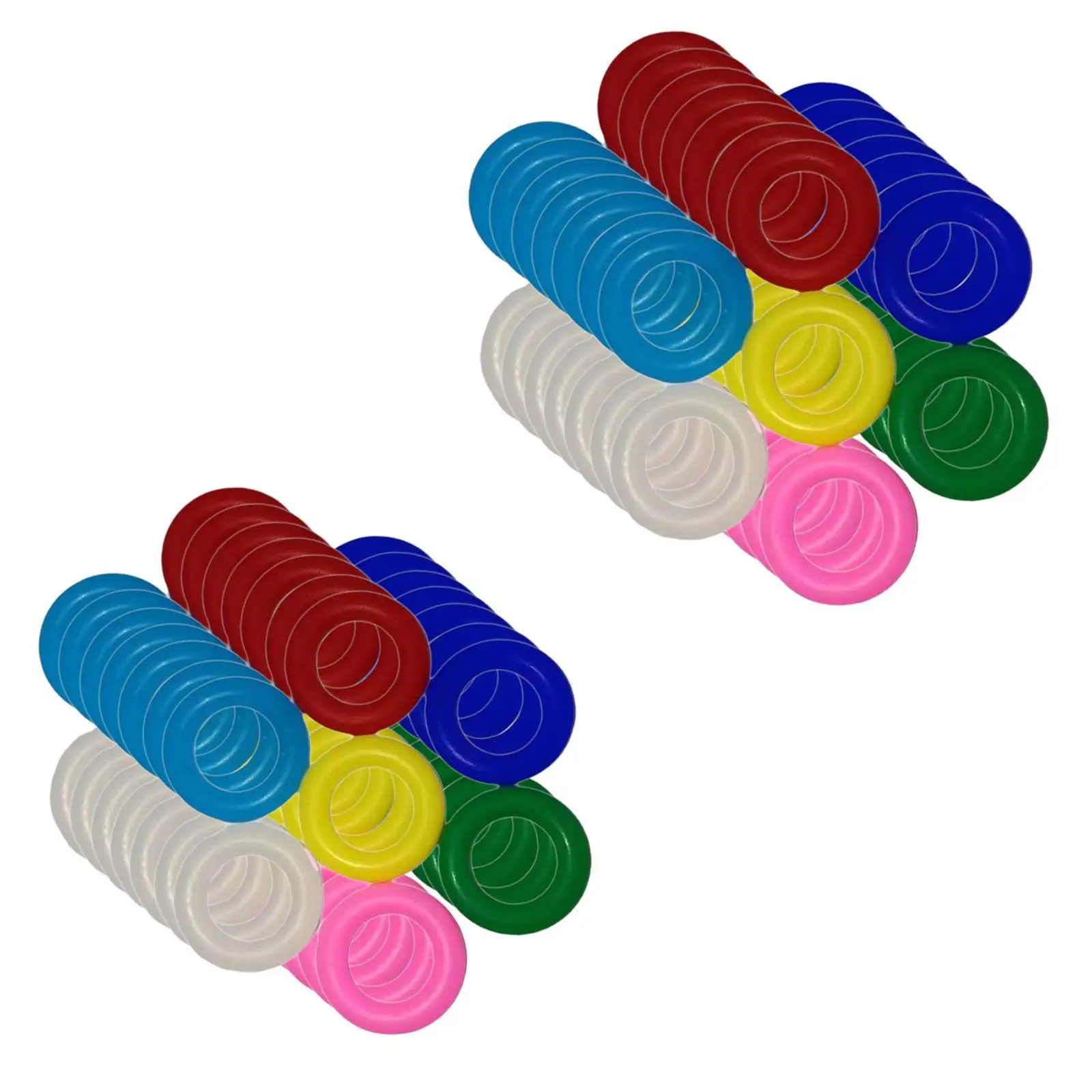 100Pcs Bird Foot Rings Foot Bands Rubber Bird Leg Bands Identification Foot Rings for Pigeons Rutin Peonies Ducks Chickens