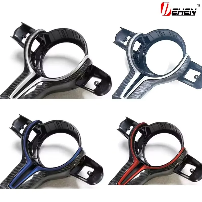 For M Series F80 F82 F10 F06 F12 F13 F15 F16 & M-sport F20 F22 F30 F31 F32 F33 F36 For Steering Wheel Trim Carbon Fiber