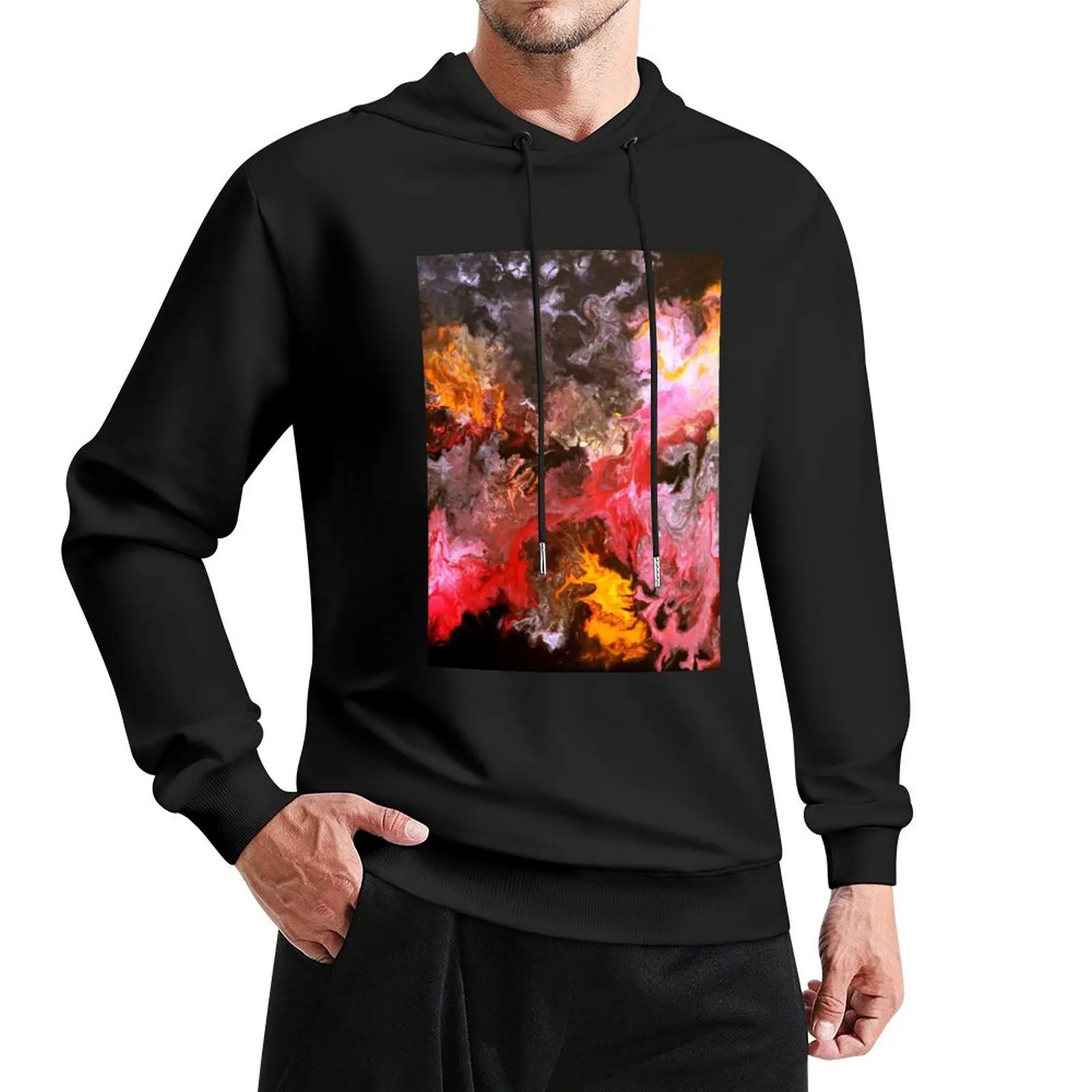 Cotton Candy, abstract Art multicolor Pullover Hoodie blouse man hoodie