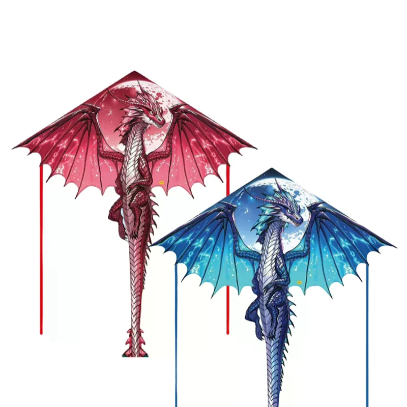 Grande pipa de dragão para crianças e adultos, fácil de voar, grande enorme pipa de dragão, vem a cauda, fácil de voar, brinquedo ao ar livre