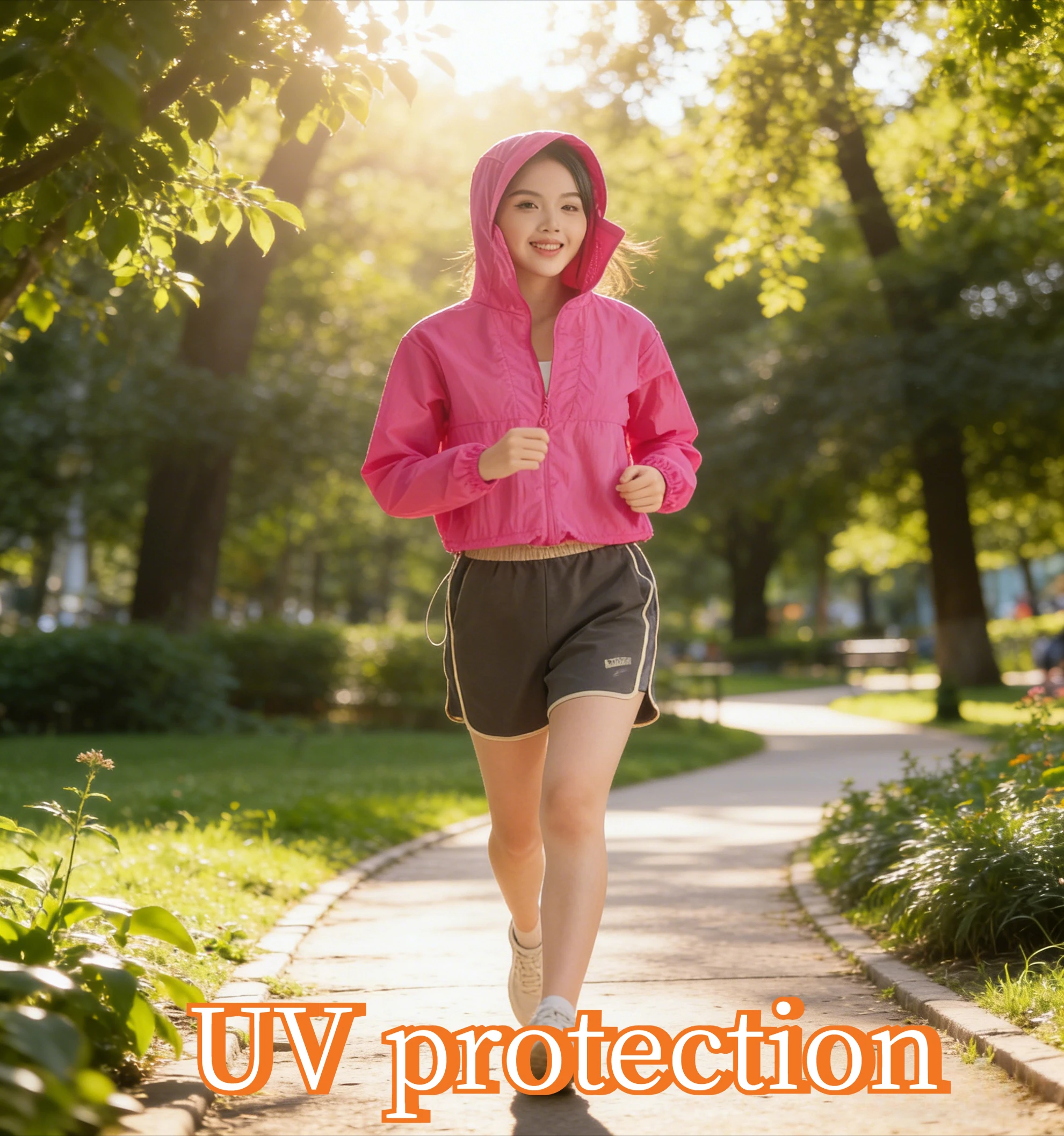 Women Men Short Style Lightweight Sun Protection Clothing Cooling UV Protection Outdoor Hiking Running Skin Coat