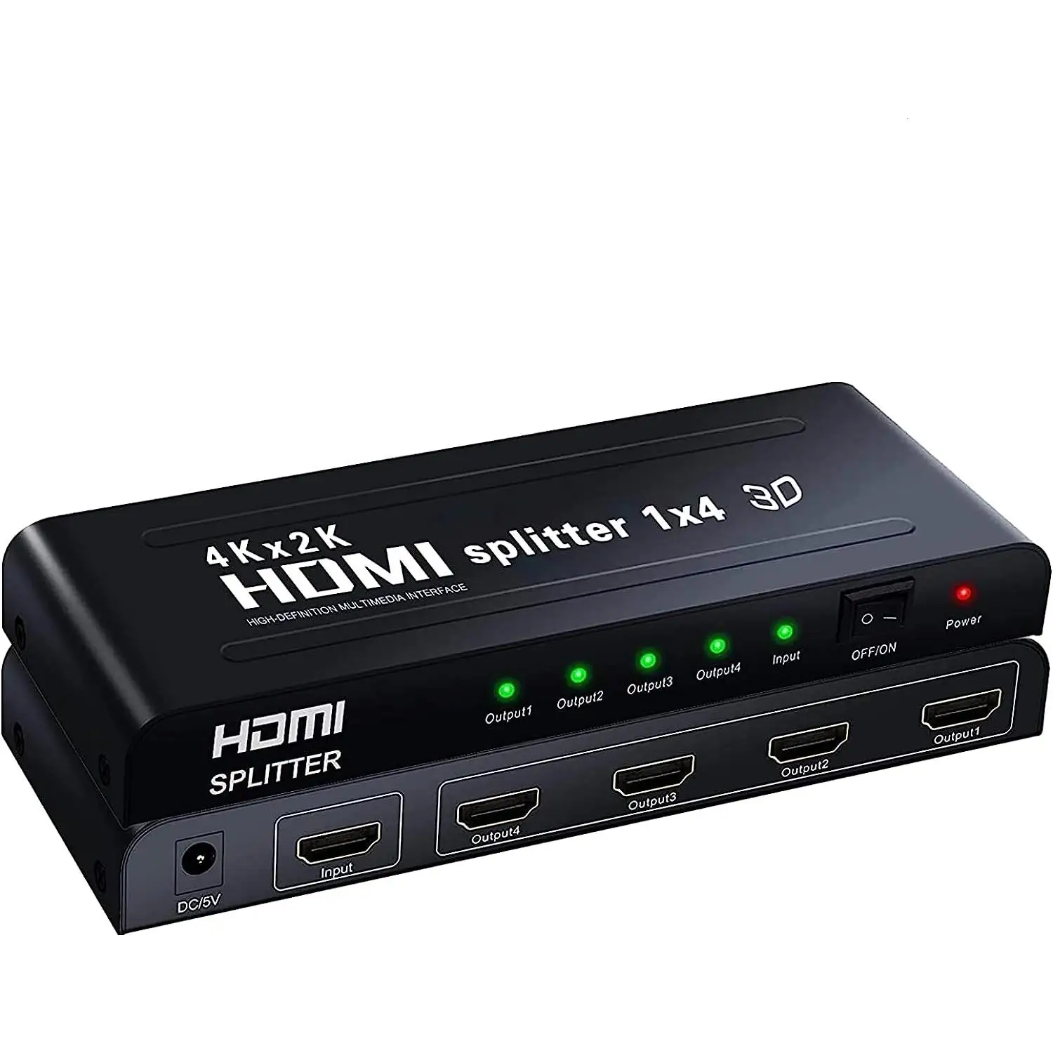 FGNS distributor HDMI 4CH Splitter 1 to 4 outlets 4K 60Hz 3D, 1080p, screen, TV, Monitor, projector, hospitality, business, Splitter, Multimedia, Multiplex