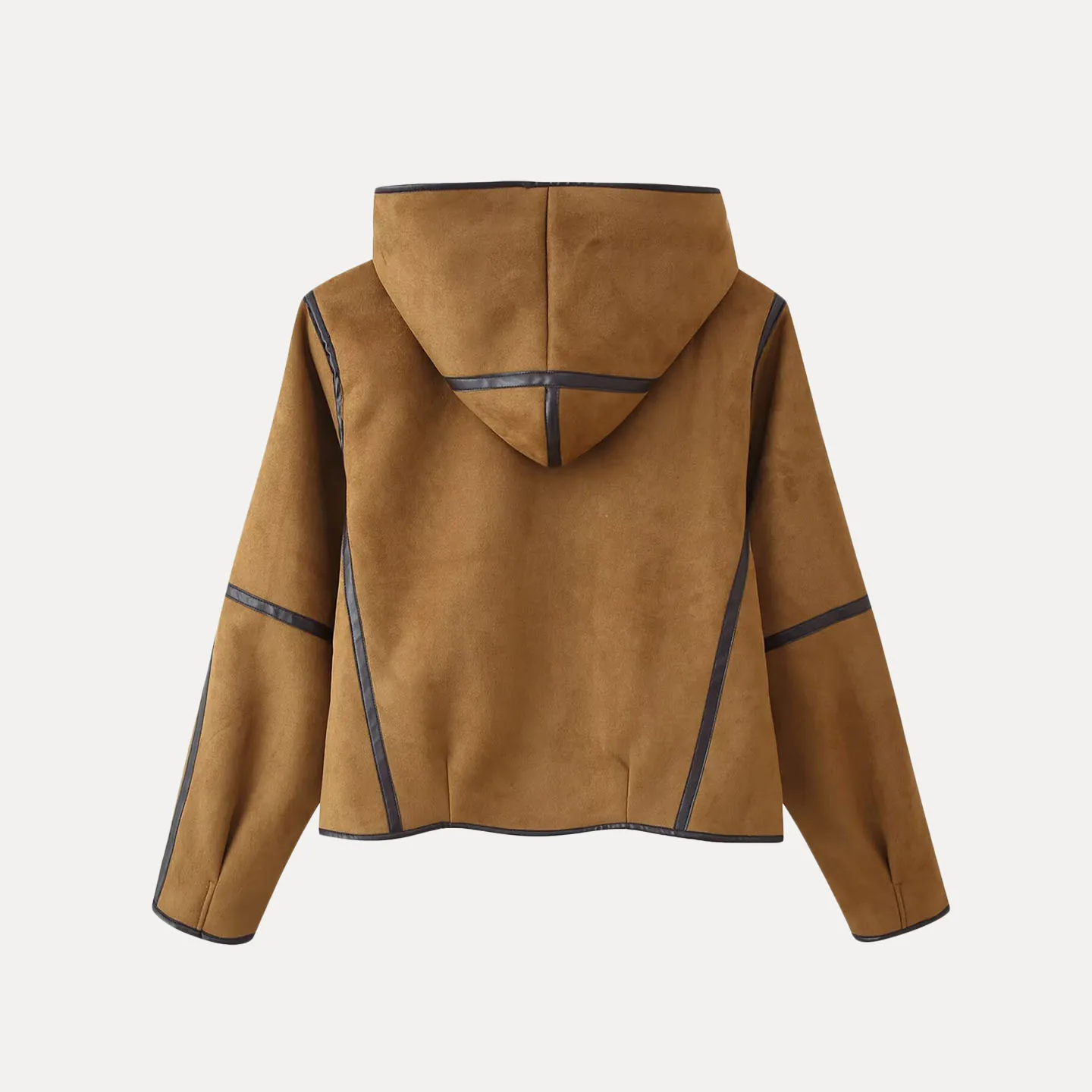 エレ ツートーン オルト フード付きジャケット レディース スレ 秋 2025 Z スタンドフィット ロングスリーブ その他素材 アウターウェア