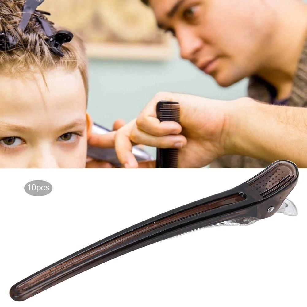 10 قطعة مجموعة مقاطع الشعر الحلاق صالون تصفيف الشعر المشابك البلاستيكية المهنية تقسيم الشعر دبوس الشعر اكسسوارات التصميم أدوات #5