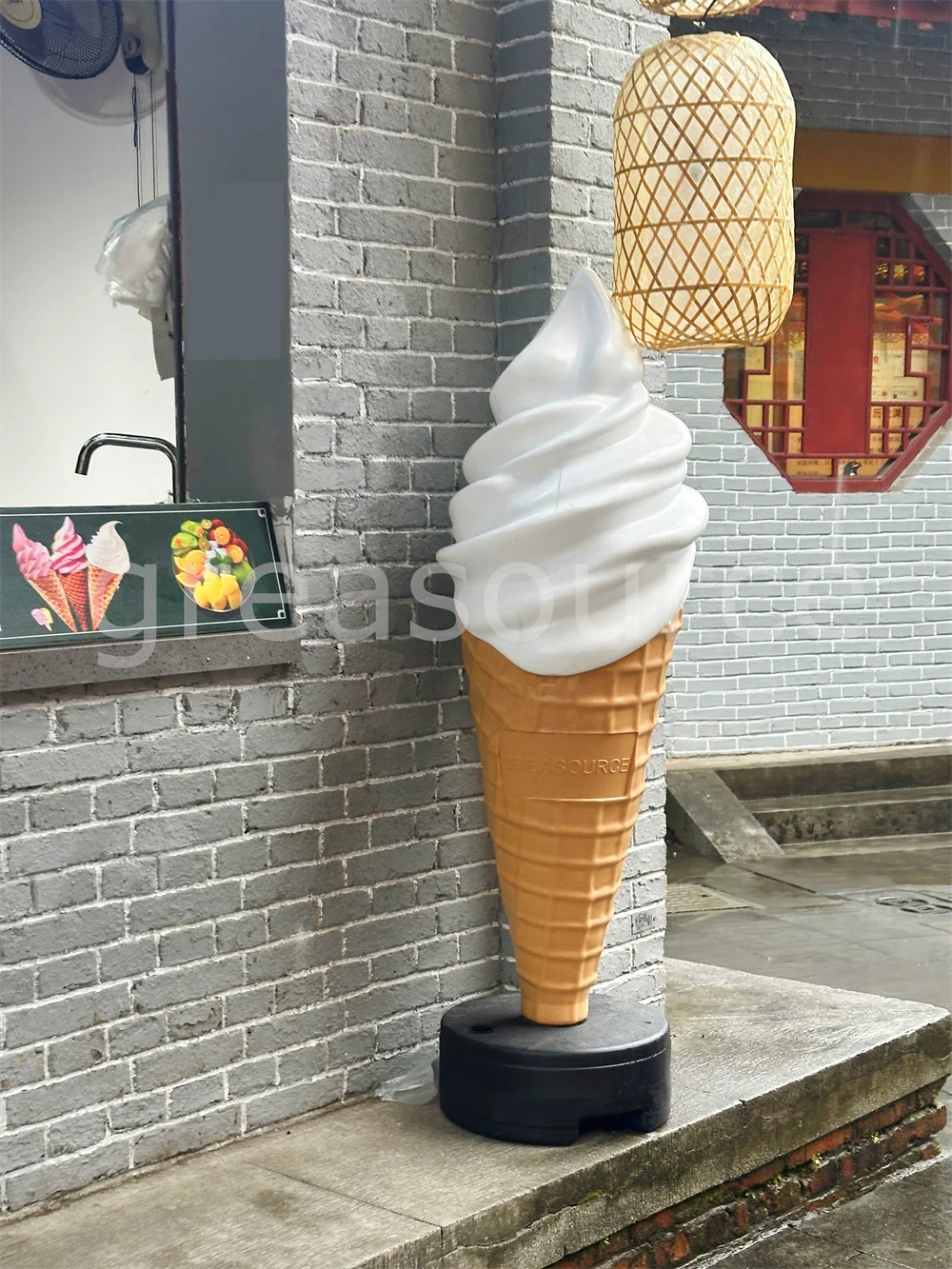 Eis Leuchtkasten Traum Spaß Shop Design Dekoration Dessert Milch Tee Shop Snack Warenkorb 150 cm Werbung anziehen Modell Stecker Led