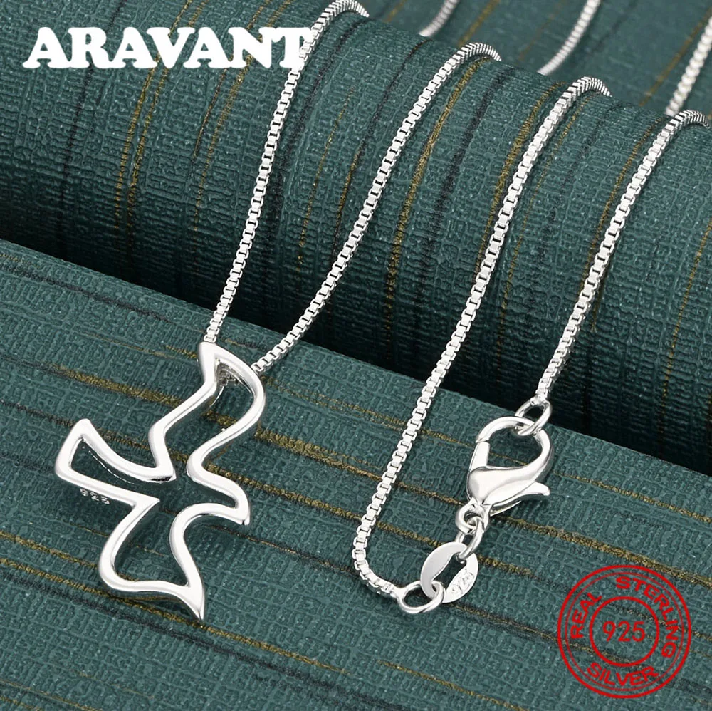 

Ожерелье с подвеской в виде полой птицы из стерлингового серебра 925 пробы - изысканные и милые украшения для свадебной вечеринки для женщин