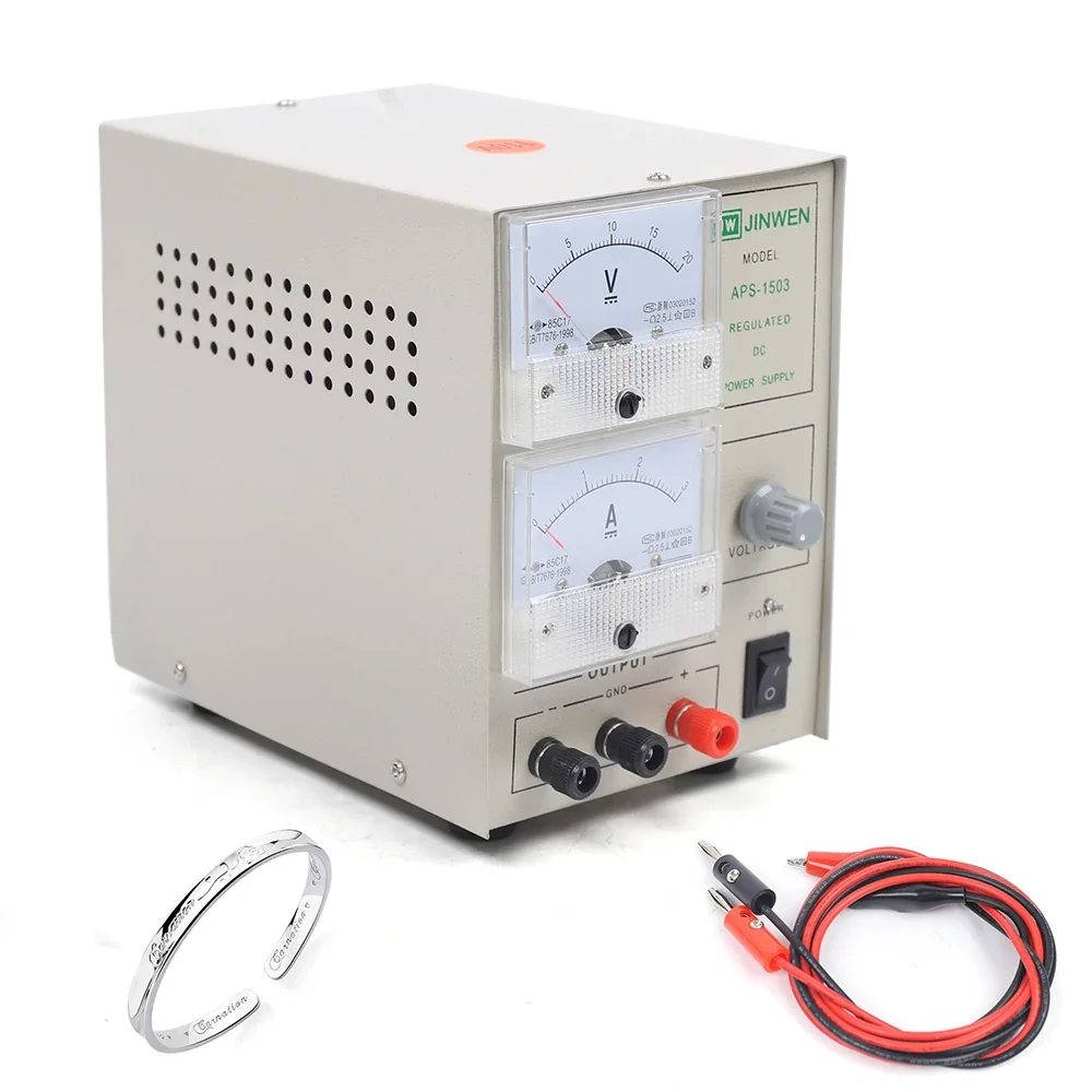 طقم مجوهرات حرفية آلة طلاء الذهب طقم طلاء المجوهرات الكهربائي تنظيم الجهد التلقائي حماية التيار الزائد