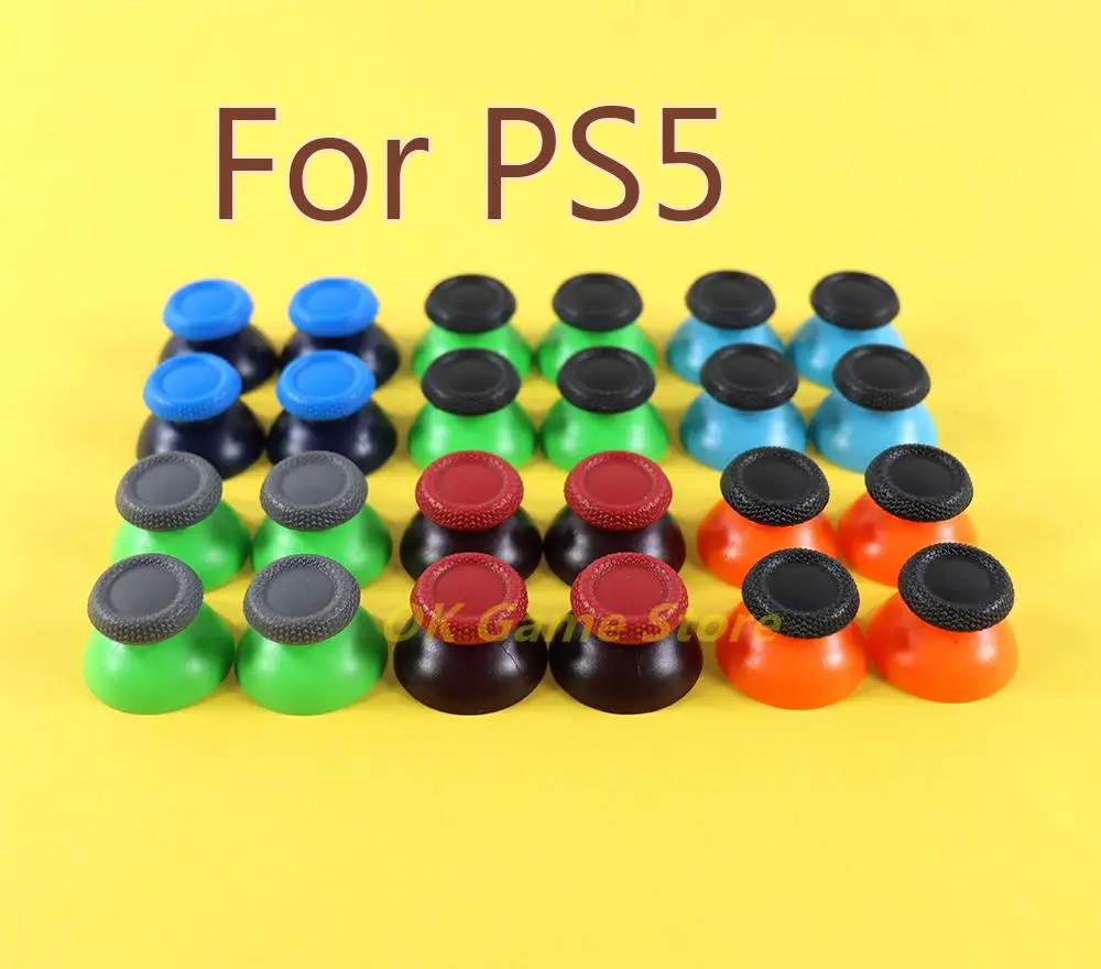 

200pcs/lot Mushroom Cap 3D Analog Joystick Stick cap For PlayStation PS5 Controller Thumbstick Cover Cap double color cap