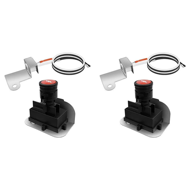 

A7THK-2X 63788 Igniter Kit For Weber Q320 2008 & Q3200 2014 Series Gas Grills 80452 60092 Push Button Ignition
