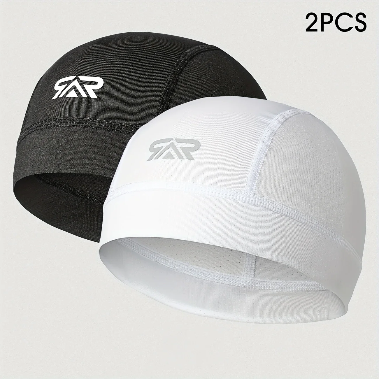 قطعتان من قبعة جمجمة رياضية خفيفة الوزن بلون سادة قابلة للتنفس في الهواء الطلق للرجال والنساء