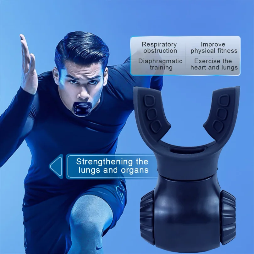 Breathing Trainer Expiratory Exercise Tool Adjustable Resistance Respiratory Trainer Lung Exercise Device for Breathing Training