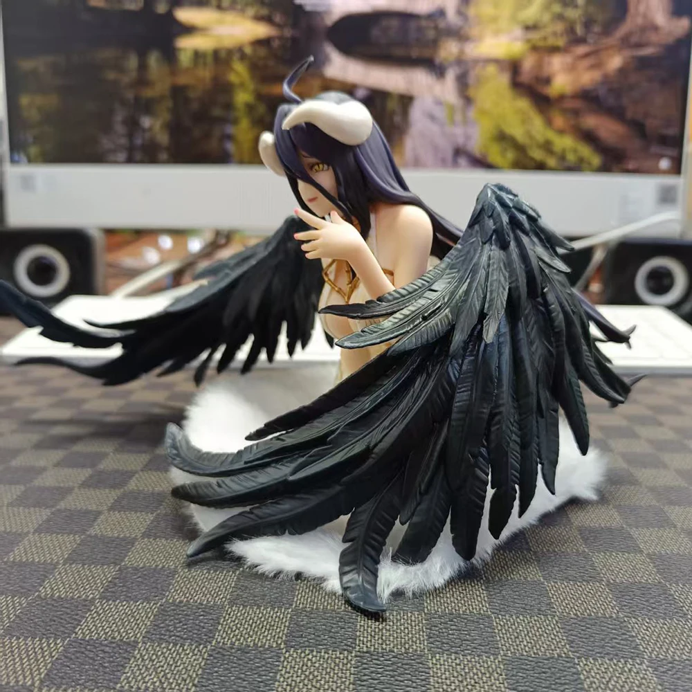 Anime Overlord Albedo Pajamas Sexy Figure 1/7 Model Car Ornament Toys Collection Boys Festival Gifts