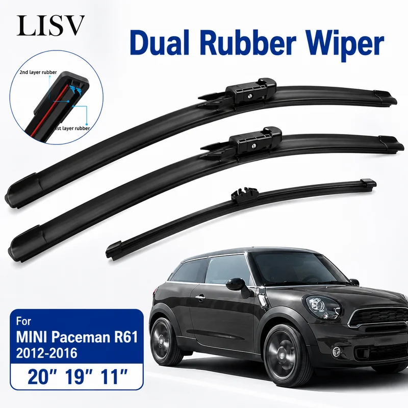 Car Accessories Front Rear Wiper Blades Window Windshield Rain Brush For MINI Paceman R61 2012-2016 20
