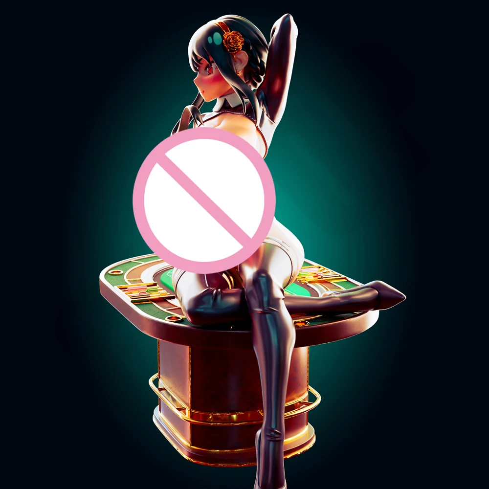 1:24 Oficer Rhu Sexy Girl Forger NSFW Zestaw do Druku 3D z Żywicy Zabawka Gk Niepomalowana Figurka DIY Niezmontowana Statuetka Figurki Model Zabawki