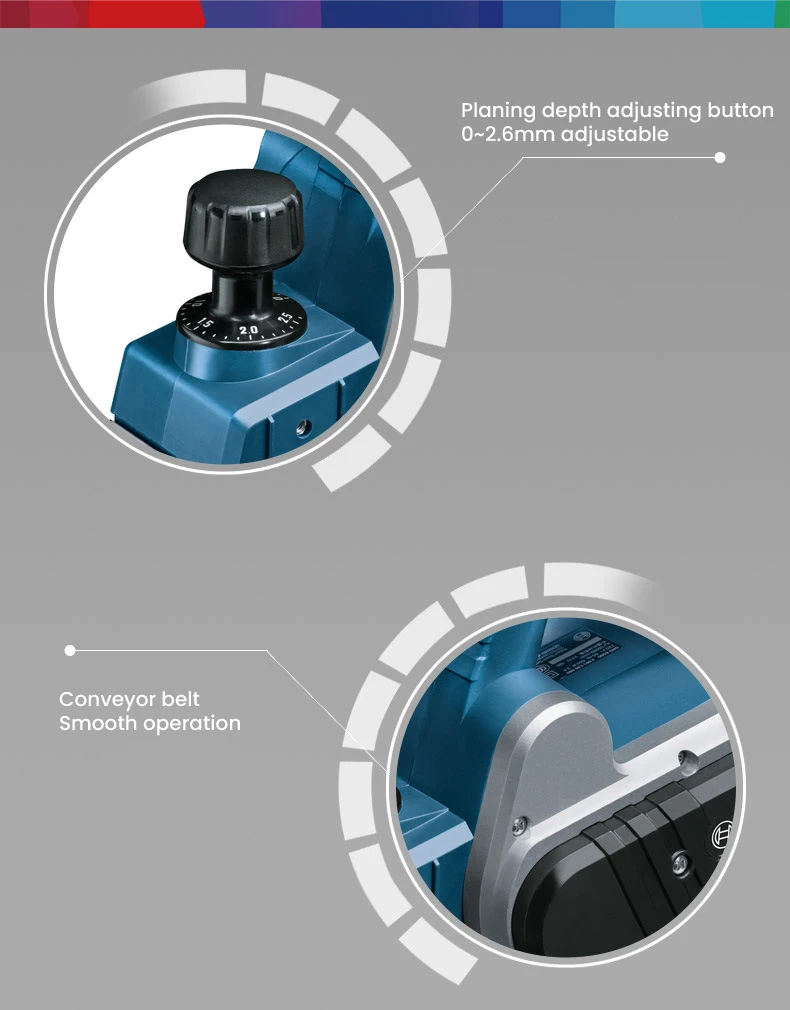 Bosch GHO6500 Compact Electric Planer 220V  650W Professional Power Tool HSS Electric Planer Blade